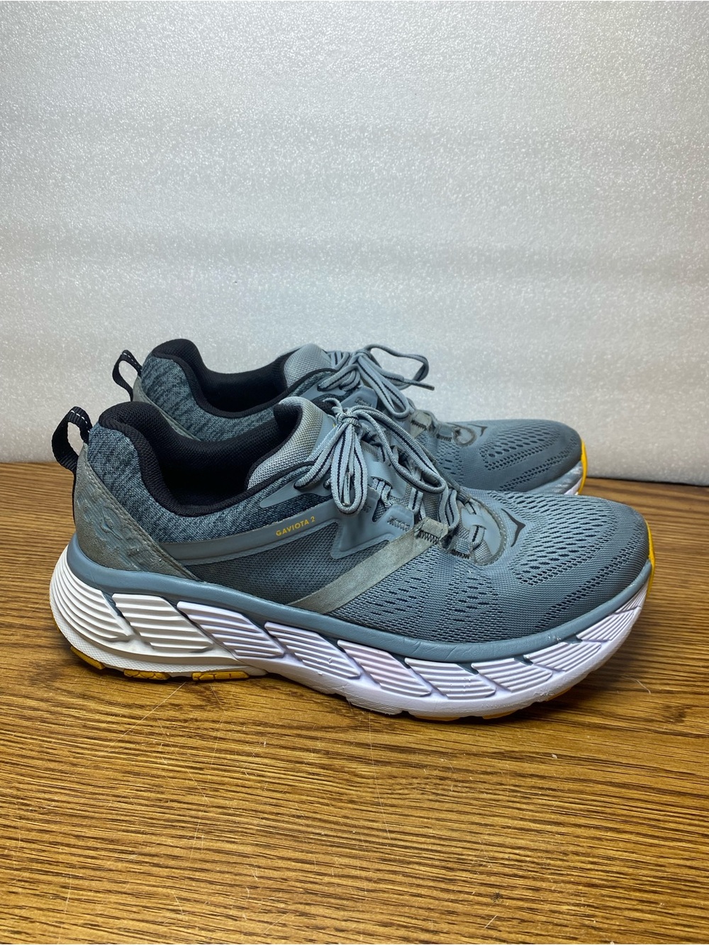 Hoka One One Gaviota 2 1099629 LATH Mens Size 10 Athletic Running Shoe Gray Blue